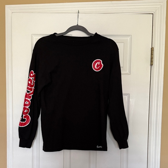 Cookies Black Long Sleeve Men's Tee - Picture 1 of 5